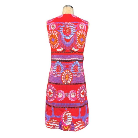 Peter Pilotto Women's Sleeveless Sheath Dress Red/Multi Colored Size US 4 - Picture 3 of 6